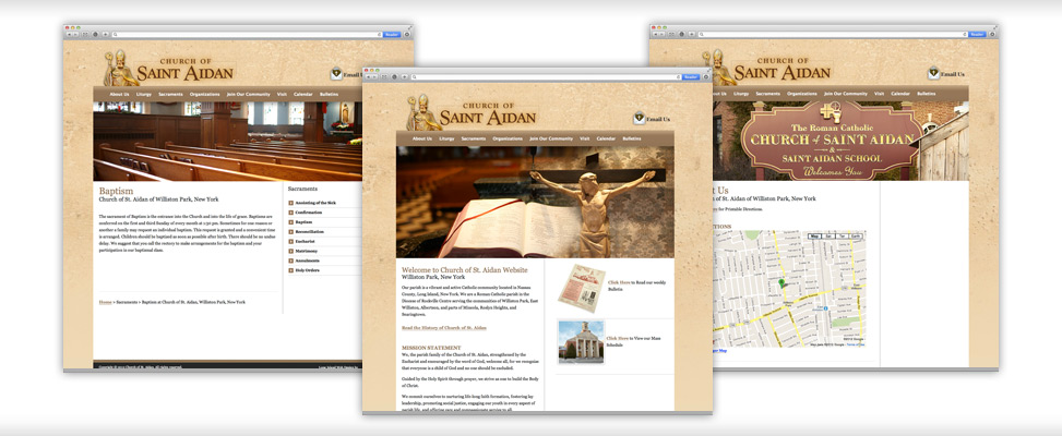 custom website design for church on Long Island